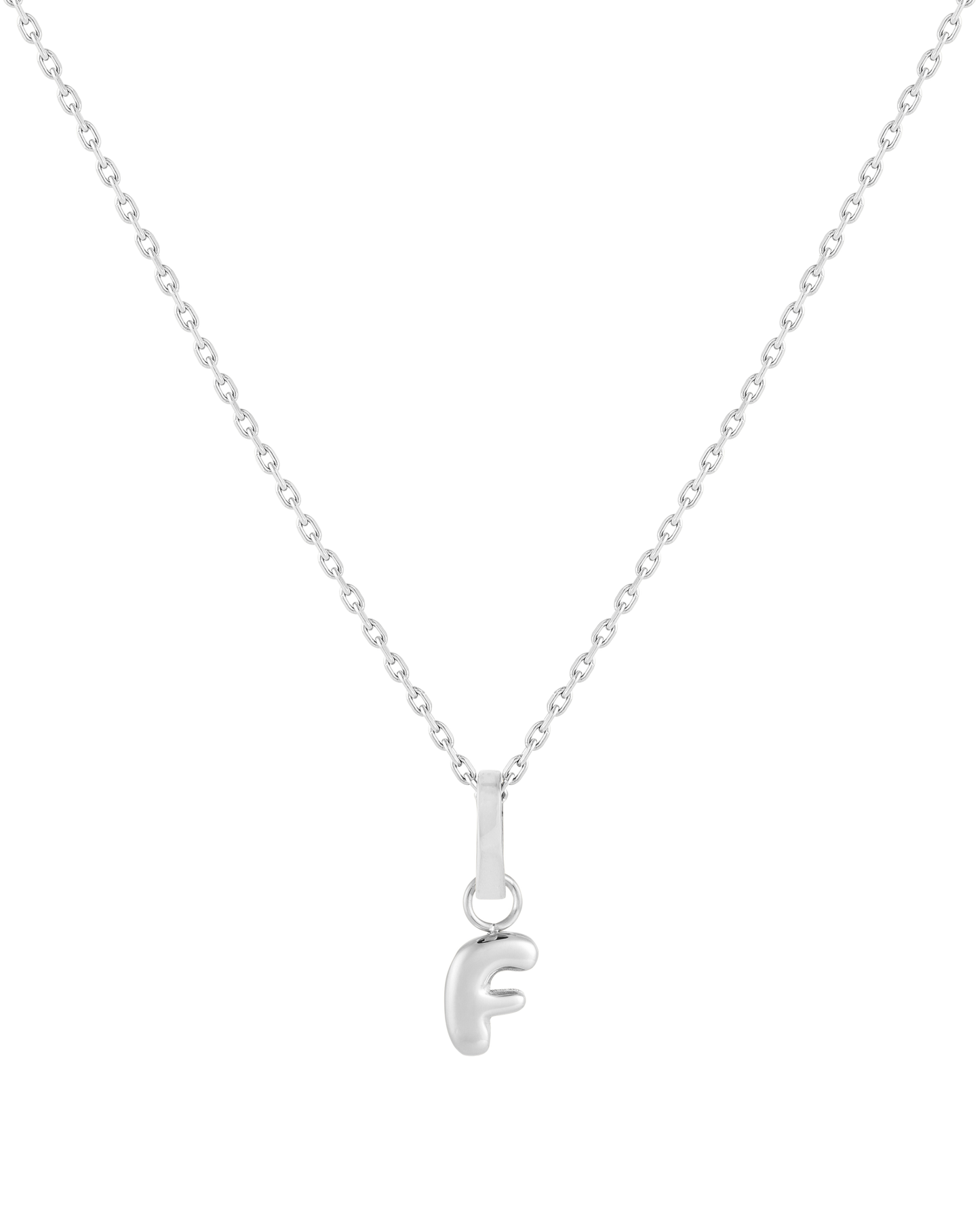Love Letter Charm F - Silver