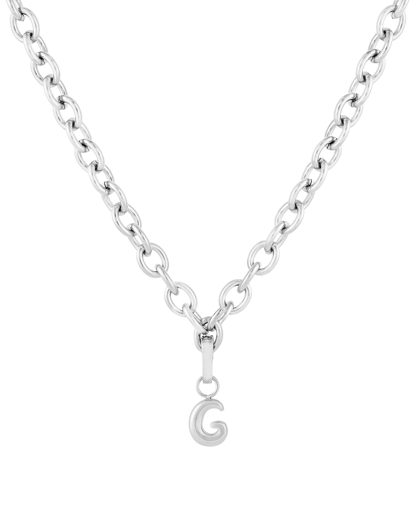 Love Letter Charm G - Silver