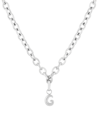 Love Letter Charm G - Silver