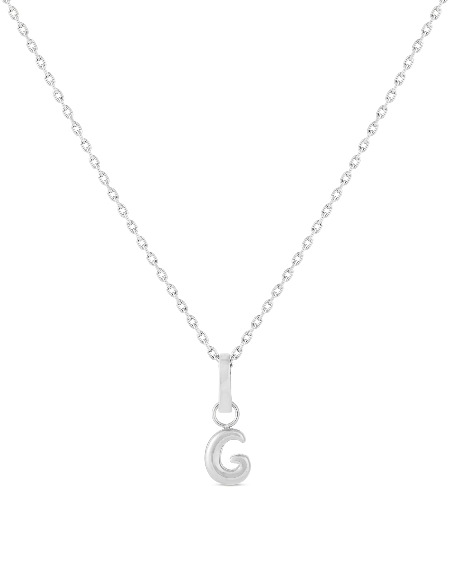 Love Letter Charm G - Silver
