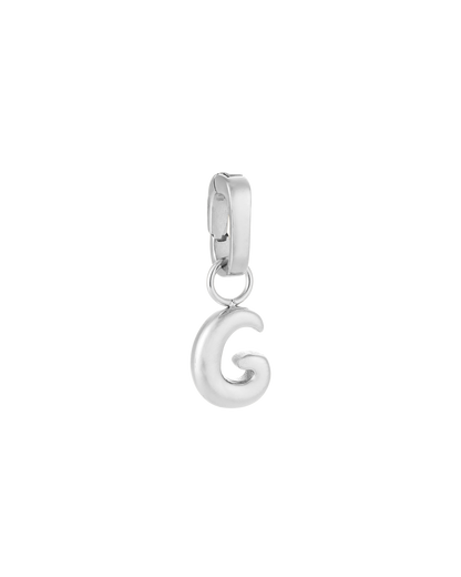 Love Letter Charm G - Silver