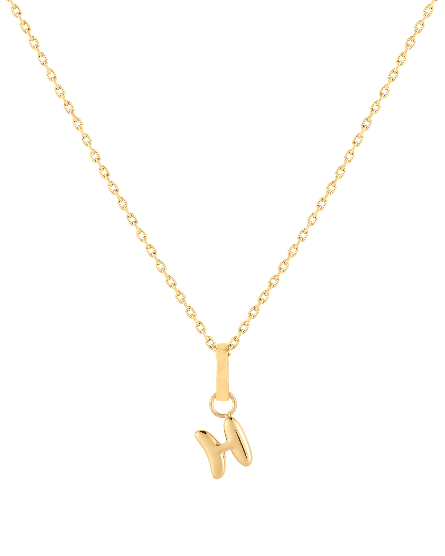 Love Letter Charm H - Gold