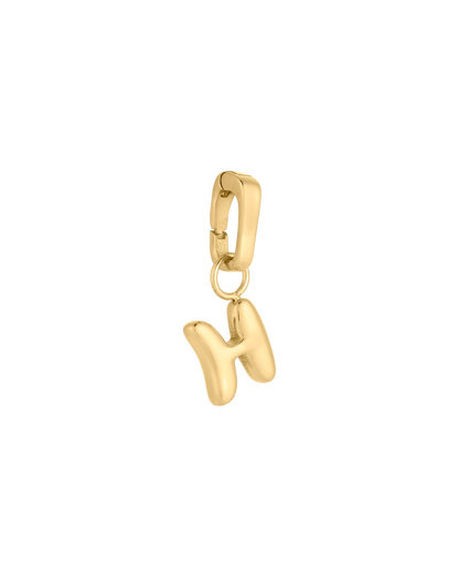 Love Letter Charm H - Gold