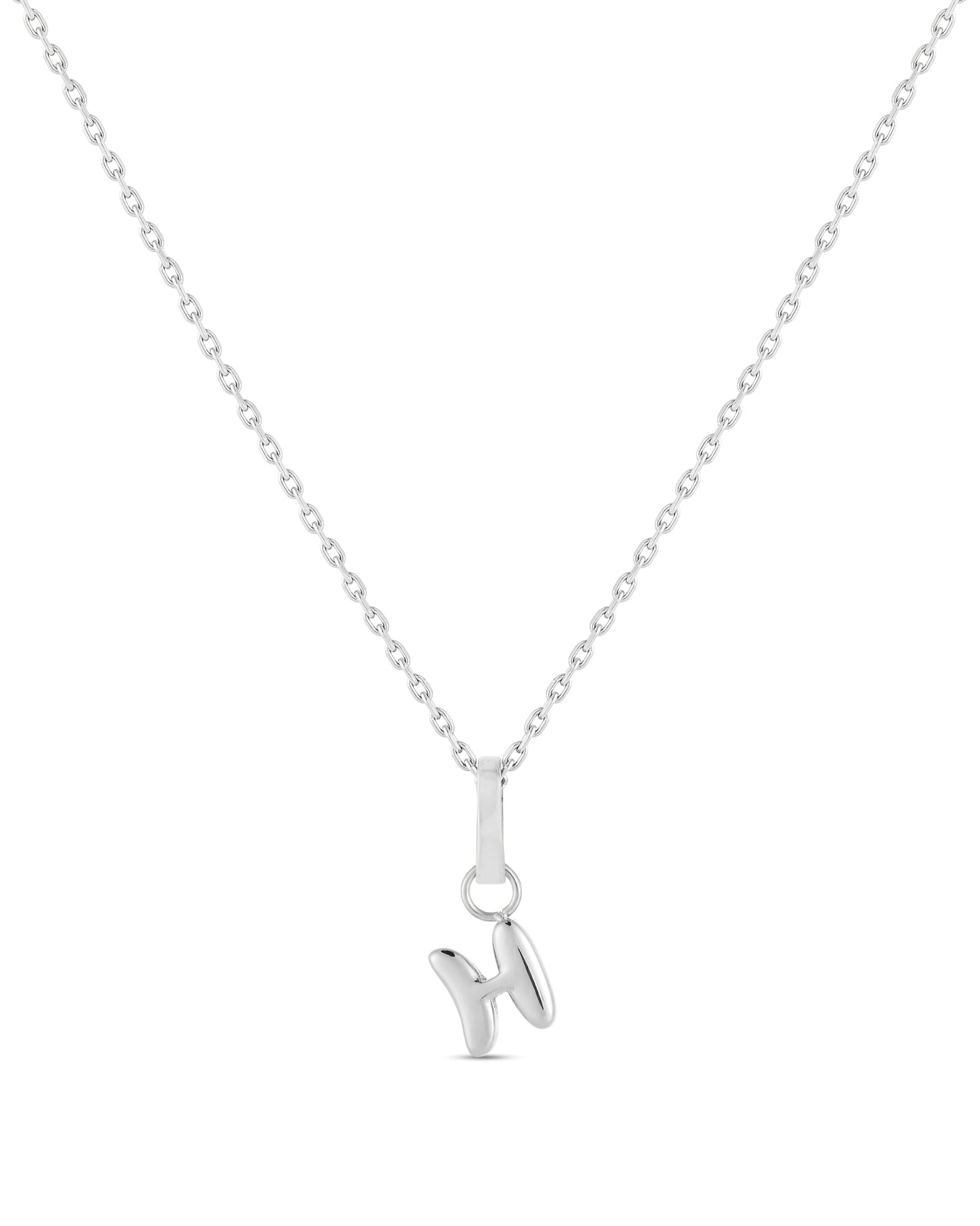 Love Letter Charm H - Silver
