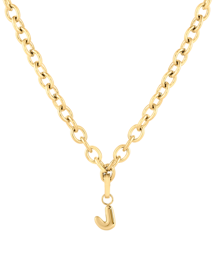 Love Letter Charm J - Gold