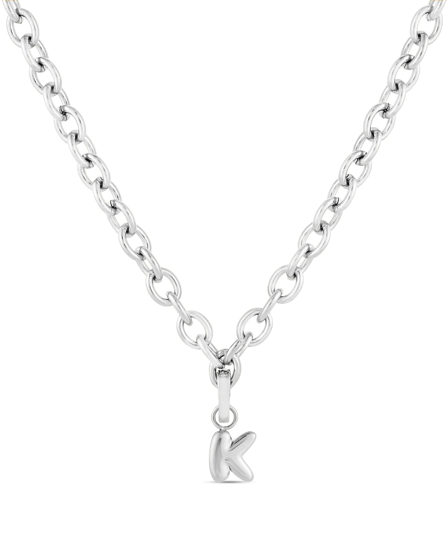 Love Letter Charm K - Silver