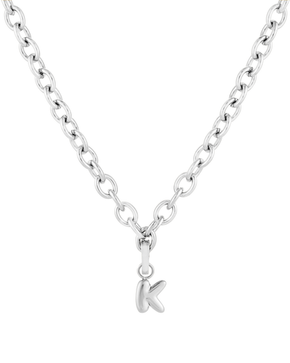 Love Letter Charm K - Silver