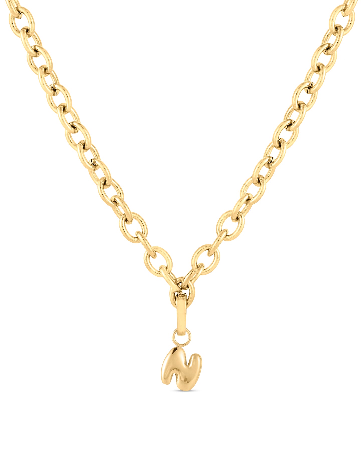 Love Letter Charm N - Gold