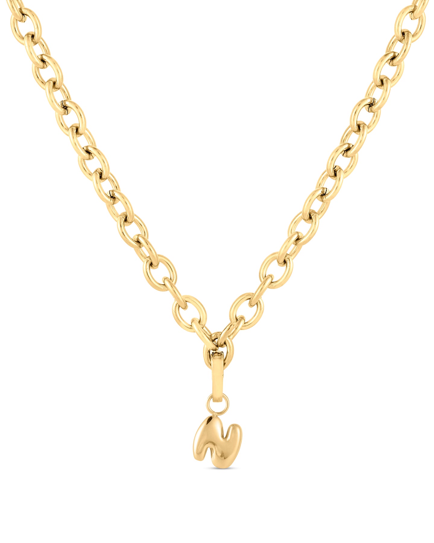 Love Letter Charm N - Gold