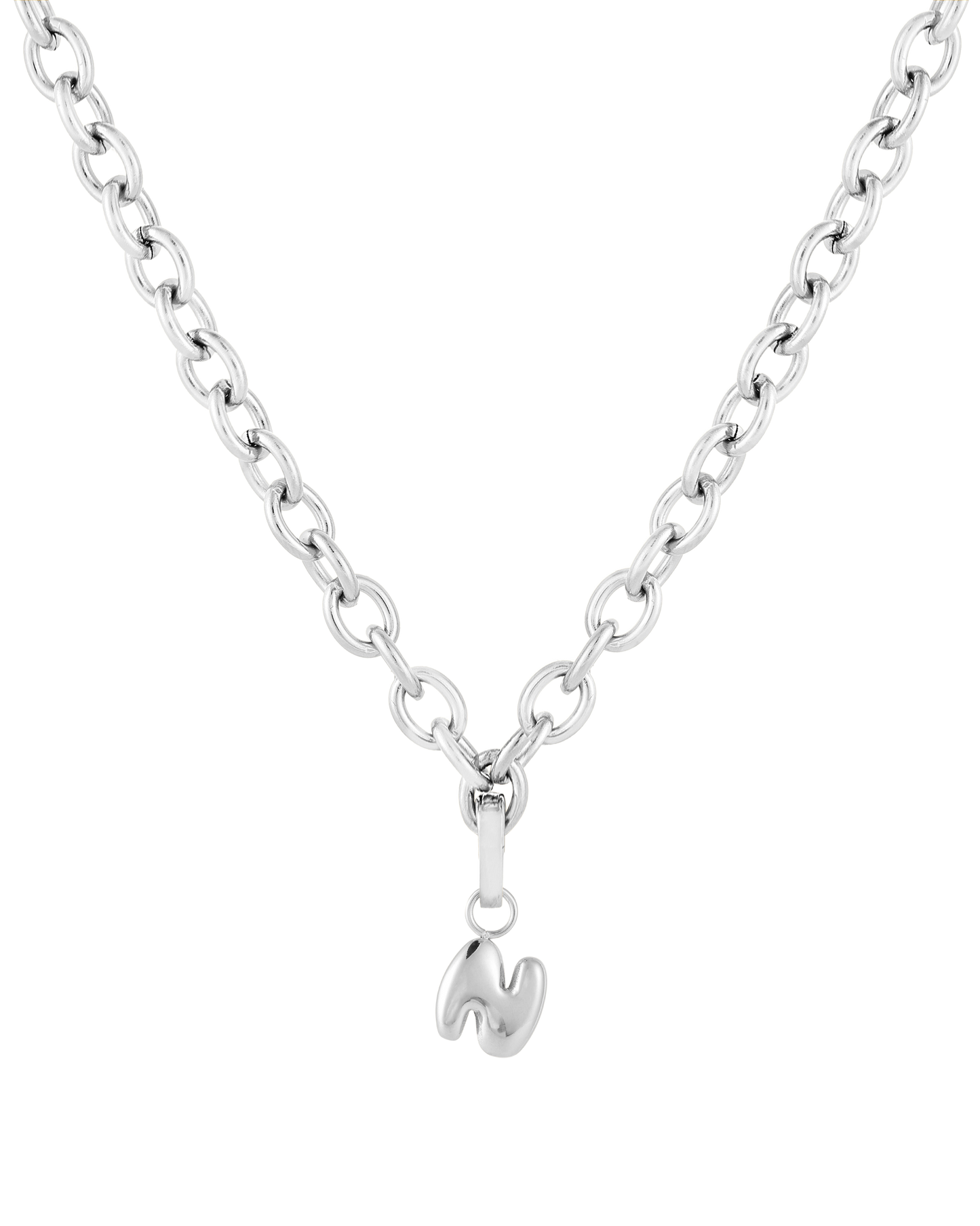Love Letter Charm N - Silver