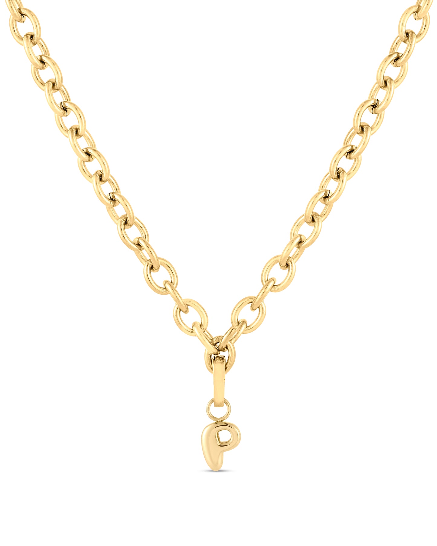 Love Letter Charm P - Gold