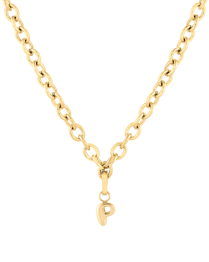 Love Letter Charm P - Gold