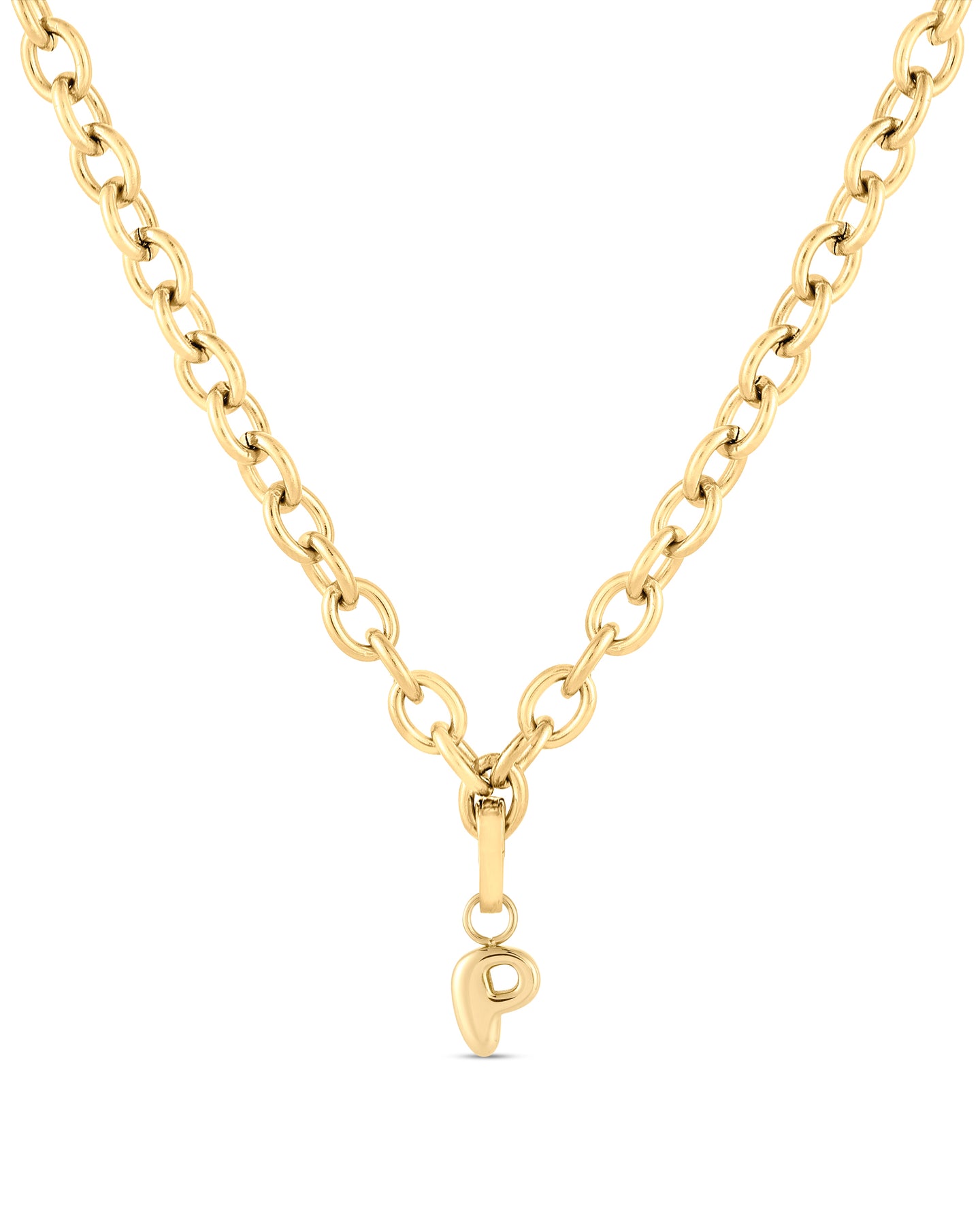Love Letter Charm P - Gold