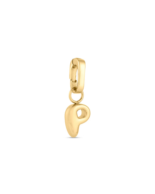 Love Letter Charm P - Gold
