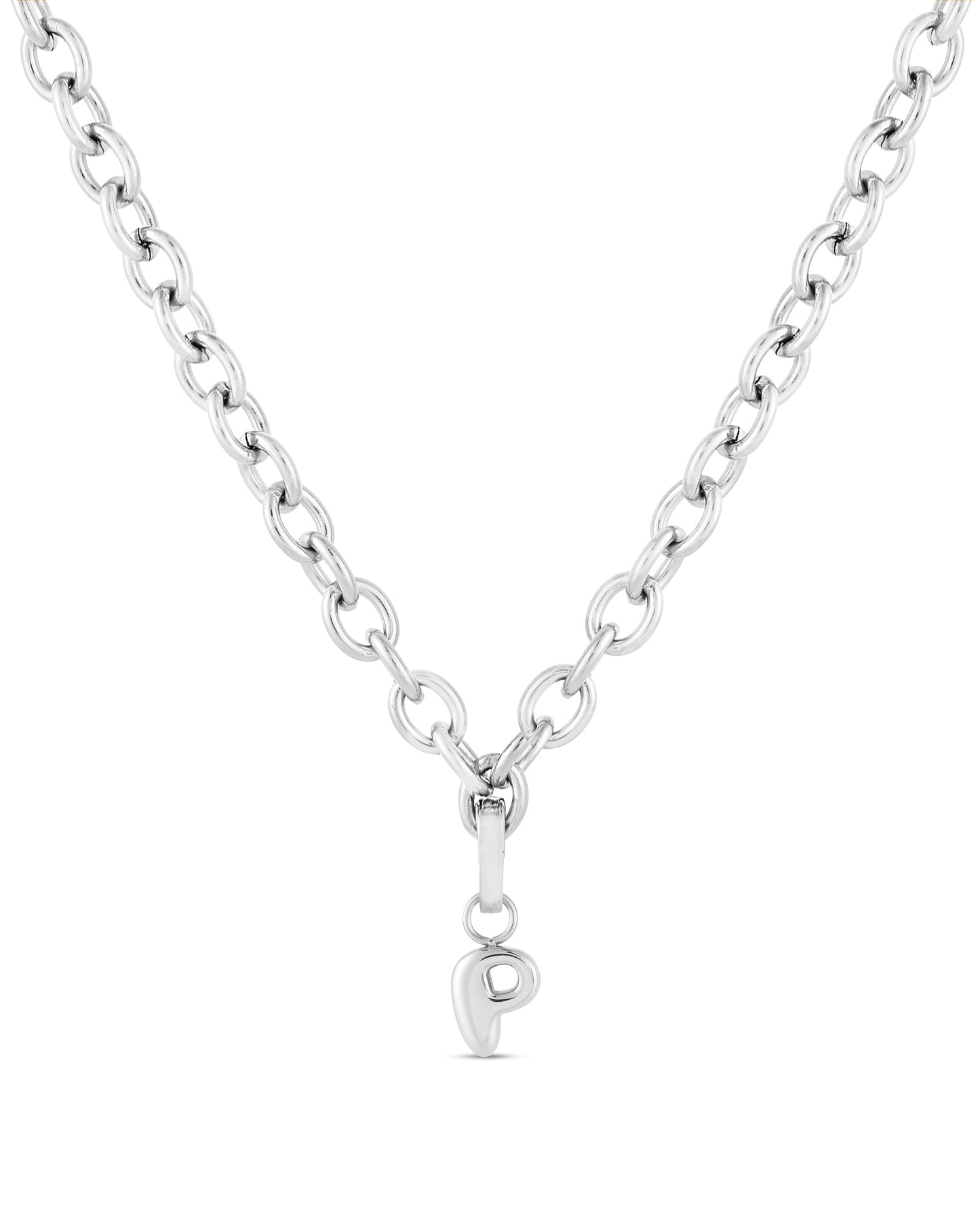 Love Letter Charm P - Silver