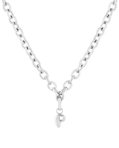 Love Letter Charm P - Silver