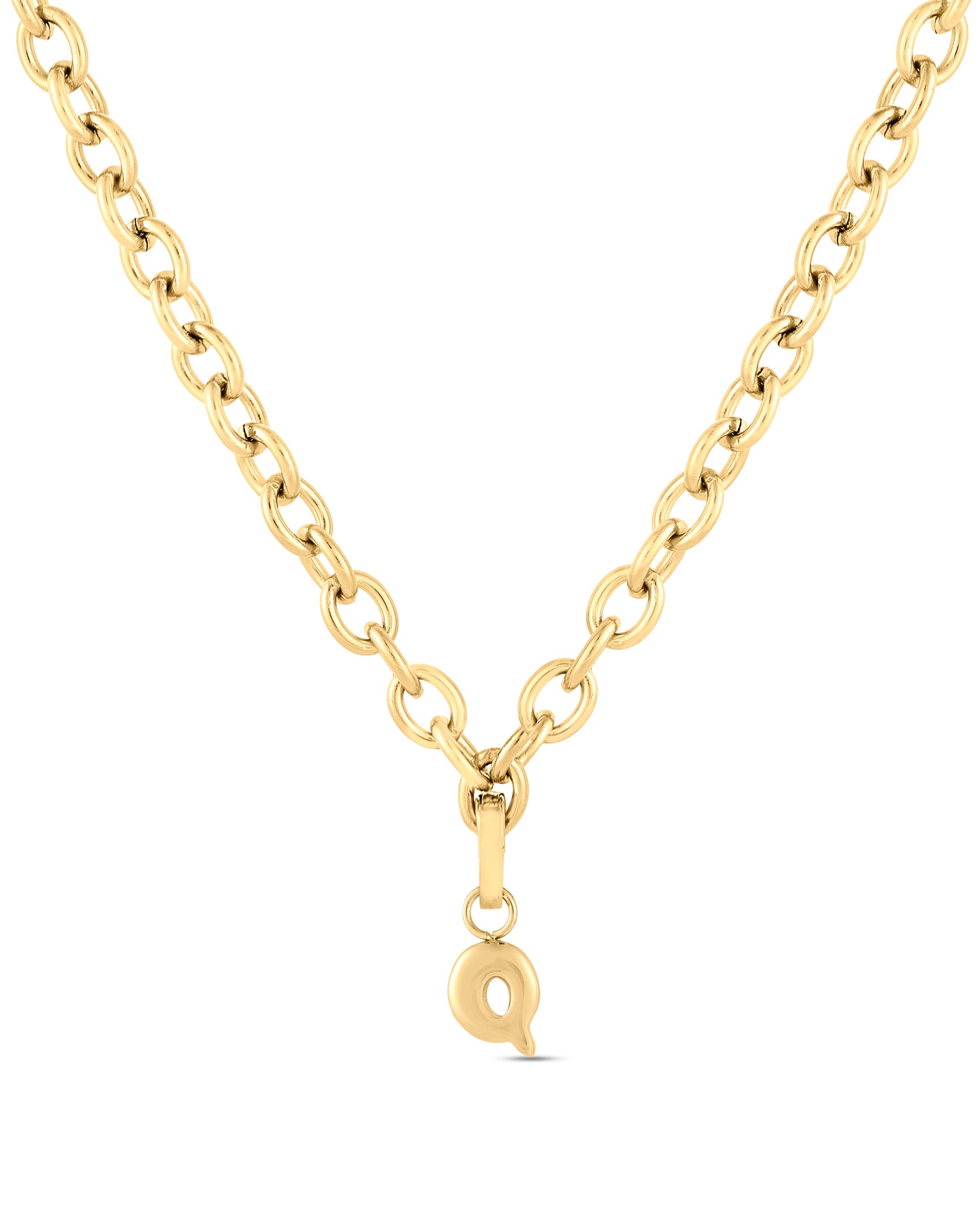 Love Letter Charm Q - Gold