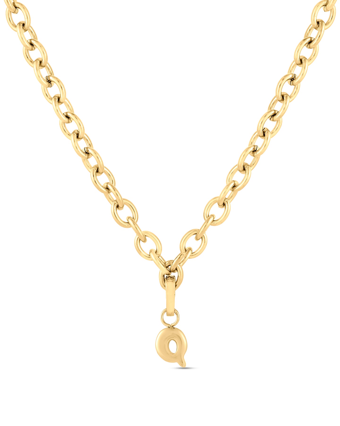Love Letter Charm Q - Gold