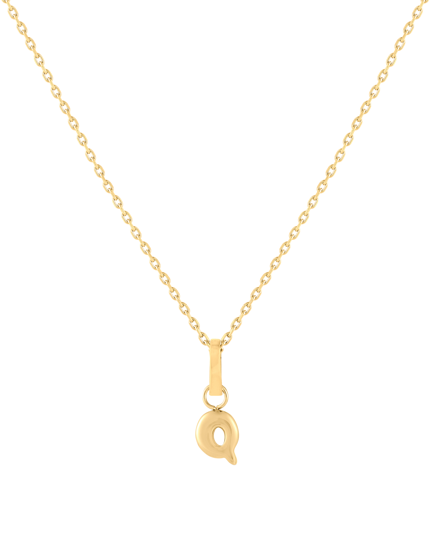 Love Letter Charm Q - Gold