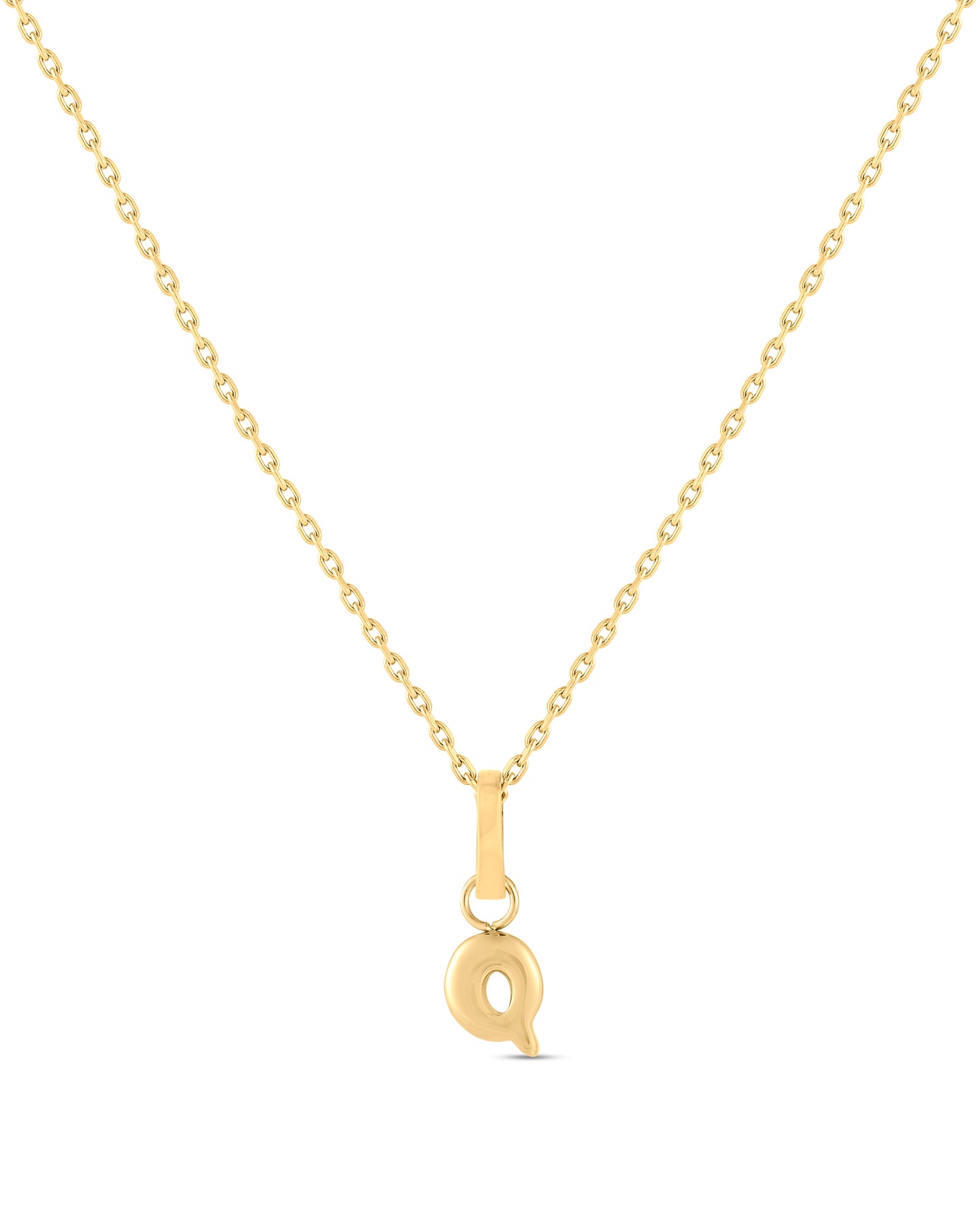 Love Letter Charm Q - Gold