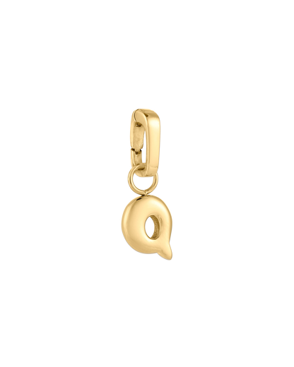 Love Letter Charm Q - Gold