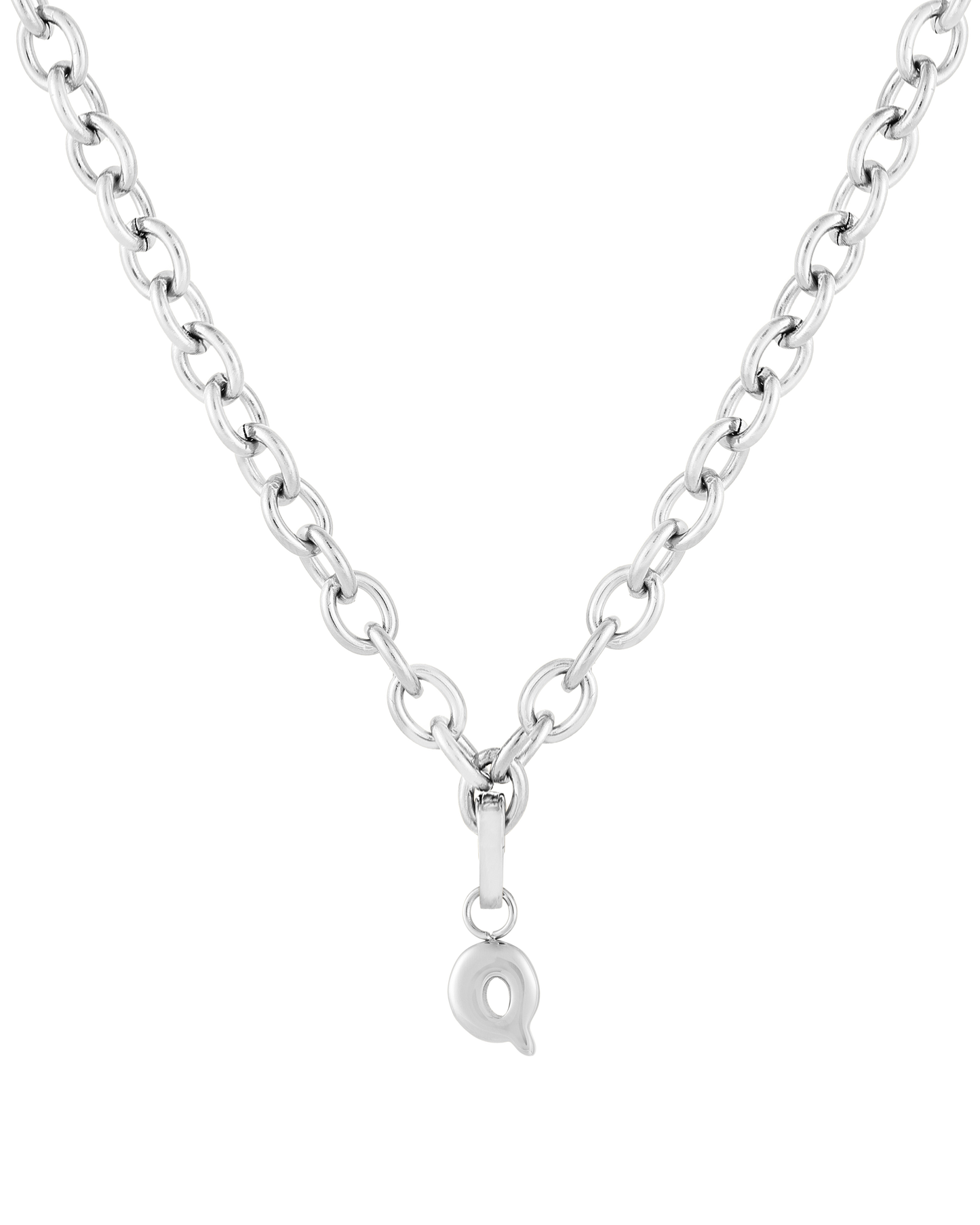 Love Letter Charm Q - Silver