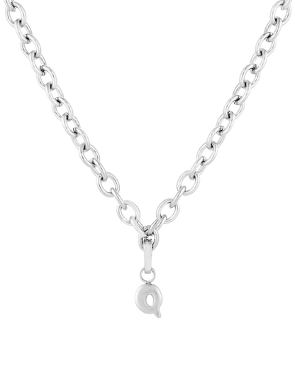 Love Letter Charm Q - Silver