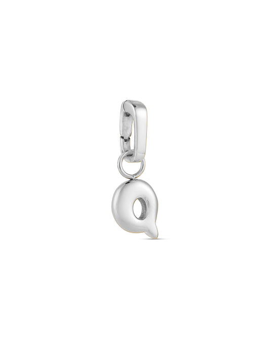 Love Letter Charm Q - Silver