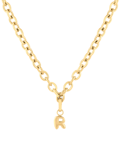 Love Letter Charm R - Gold