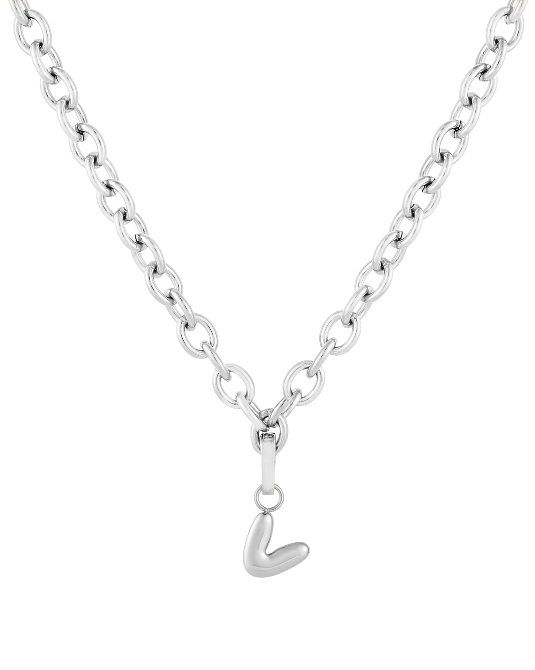 Love Letter Charm V - Silver