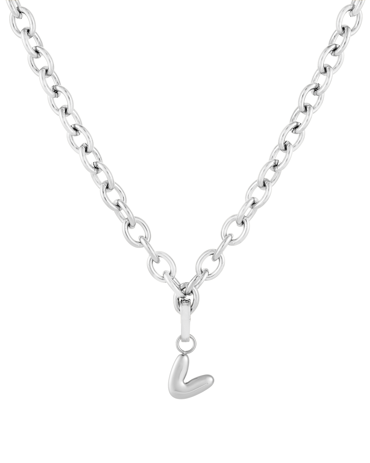Love Letter Charm V - Silver