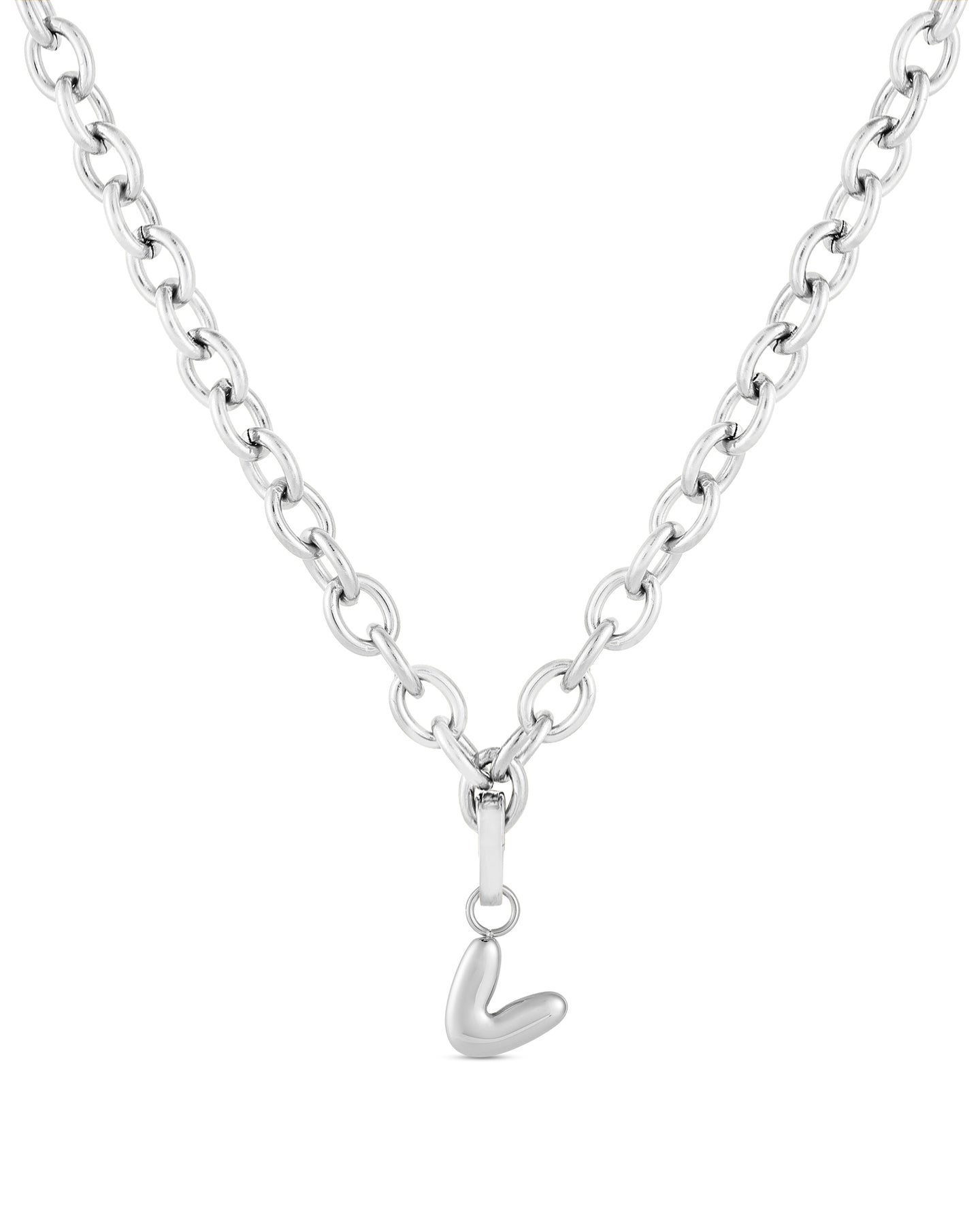Love Letter Charm V - Silver