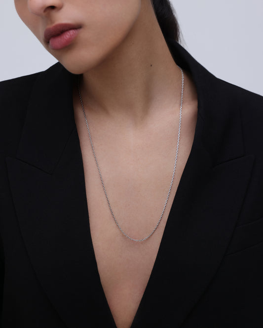Love Links Long Chain - Silver