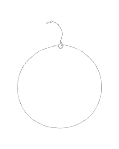 Love Links Long Chain - Silver
