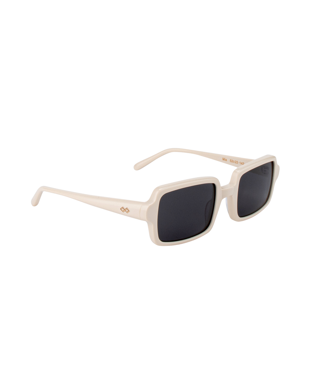 Mia - Cream in Black Sunglasses