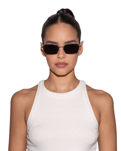 أليكس - نظارات فضية شمسية