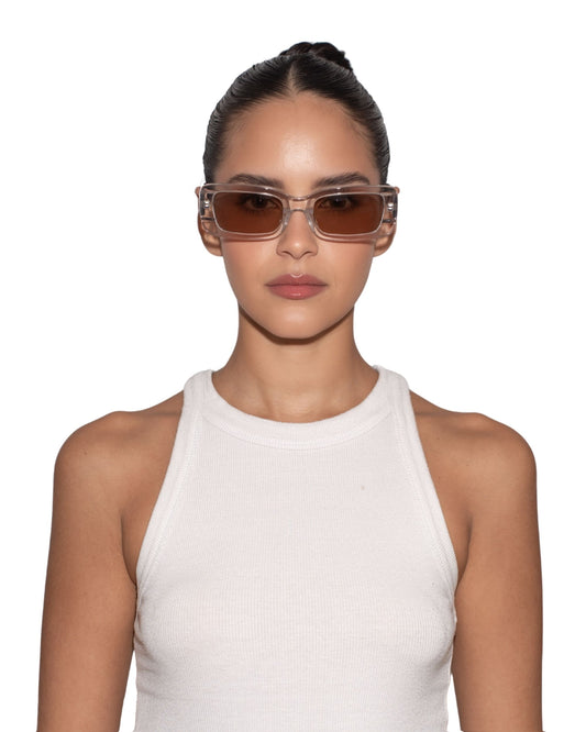 Best Sunglasses for Women – Kenny – Clear Brown, Available Online in USA, UK, Canada & UAE
