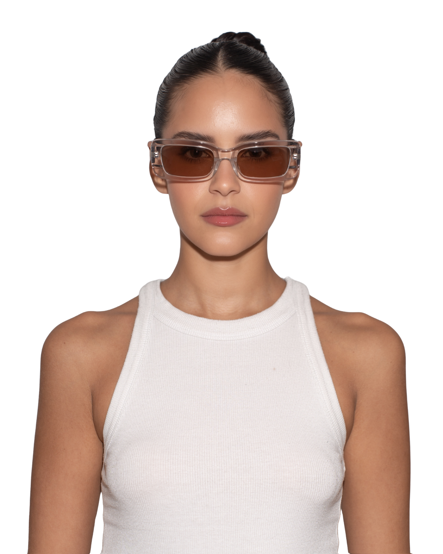 Kenny - Clear Brown Sunglasses