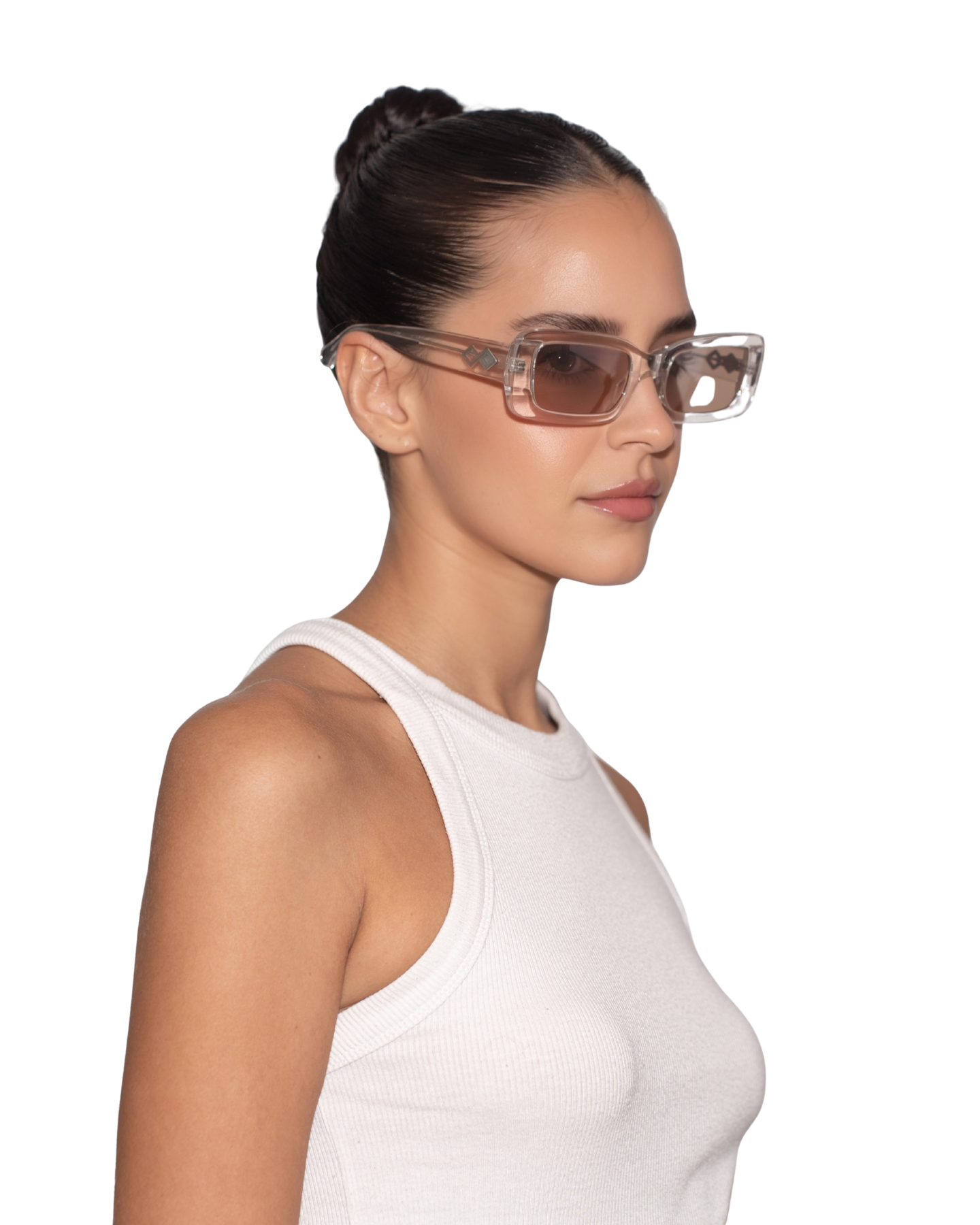Kenny - Clear Brown Sunglasses
