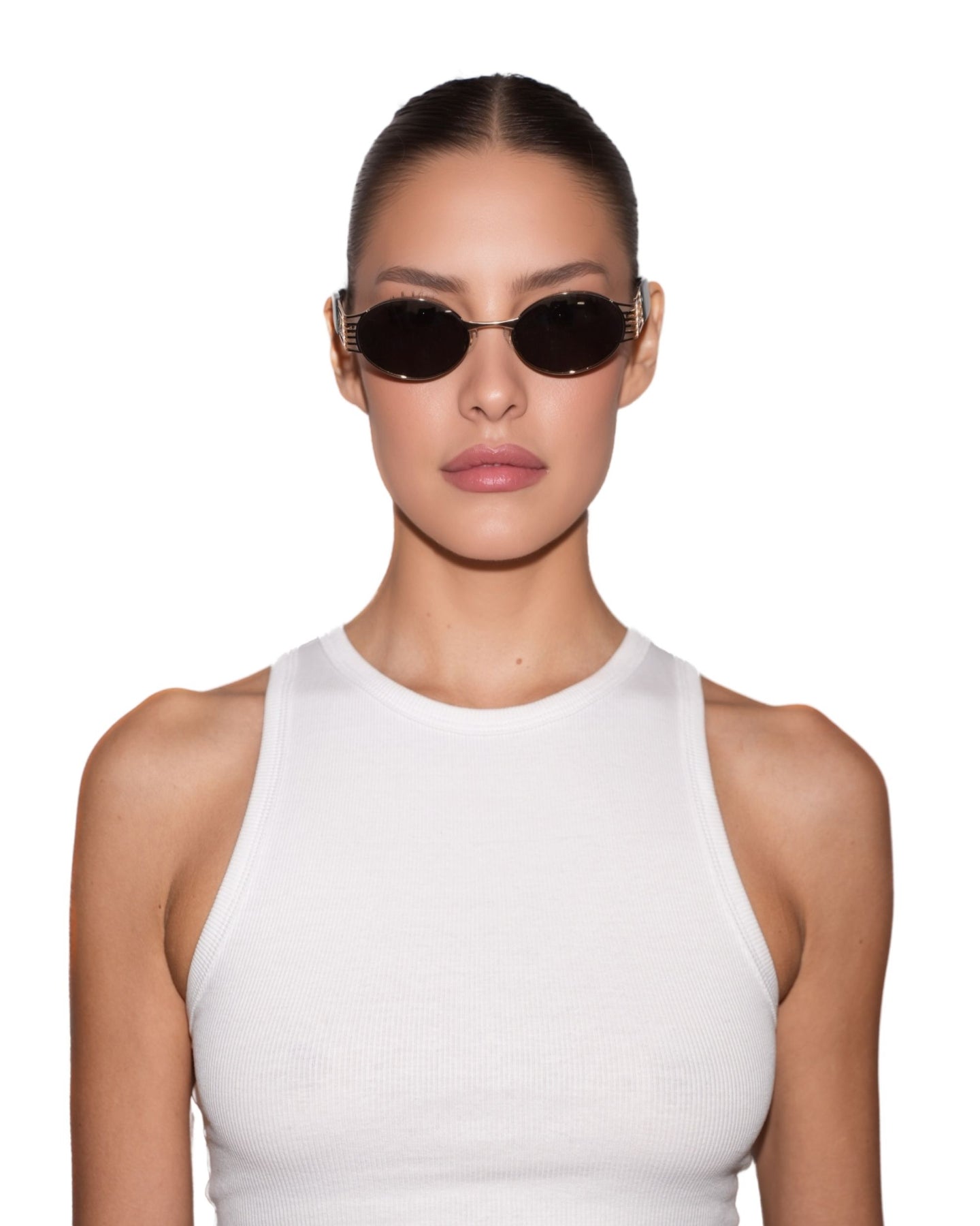 Pam - Black on Silver - Sunglasses