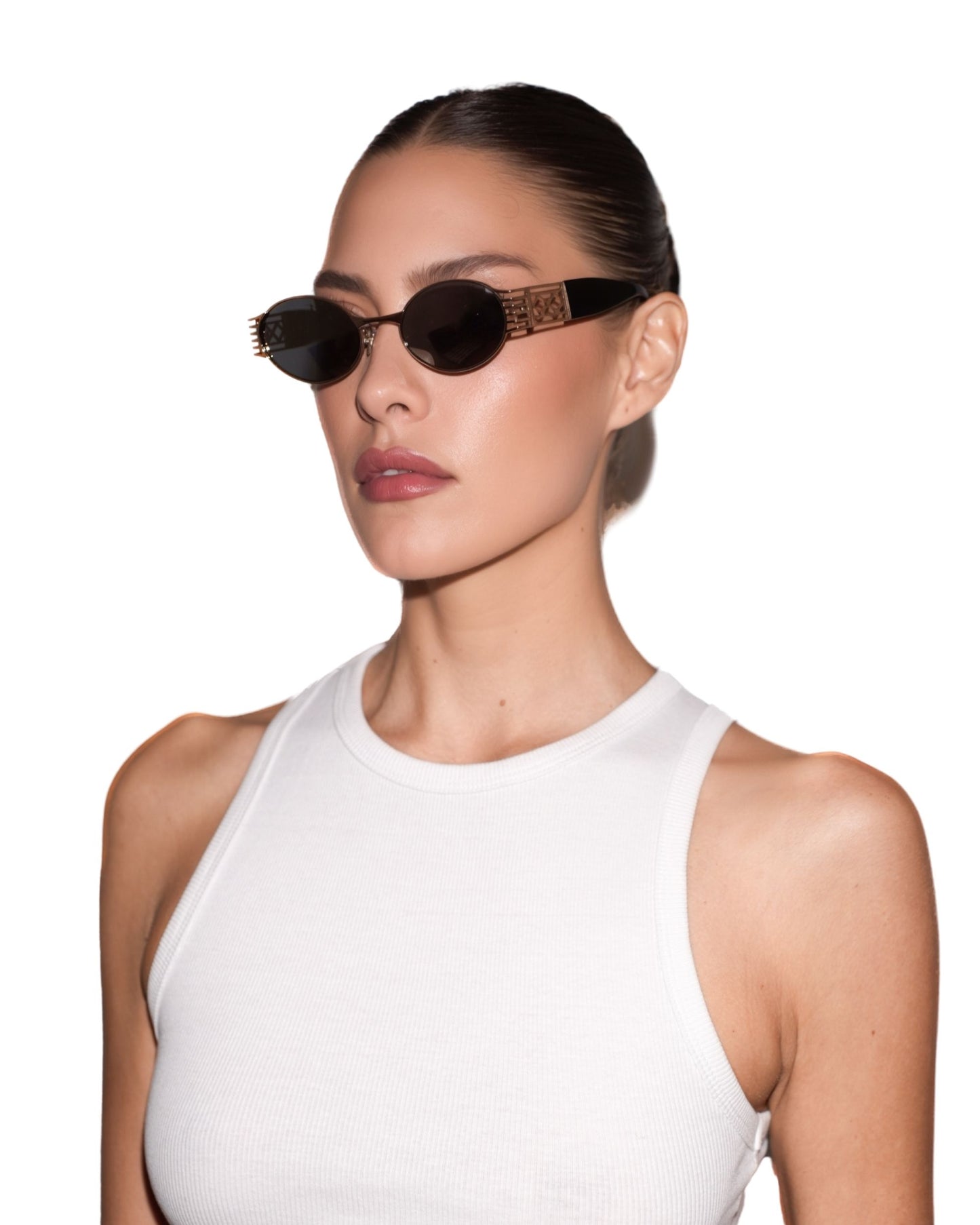 Pam - Black on Silver - Sunglasses