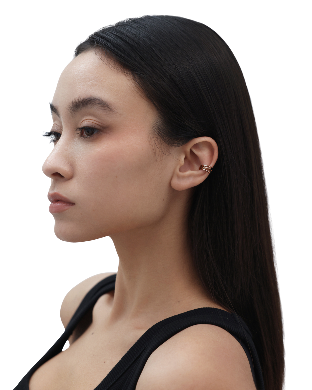 Muse Cuff Earrings - Rose Gold