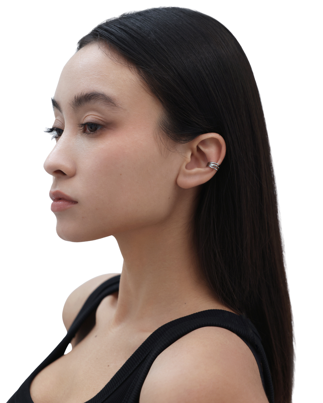 Muse Cuff Earrings - Silver