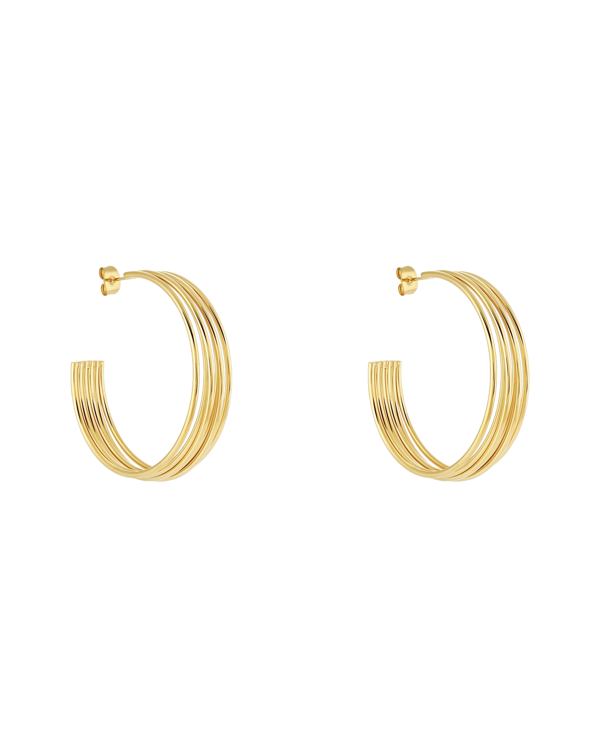 Muse Hoop (L) - Gold Earrings - Image 3