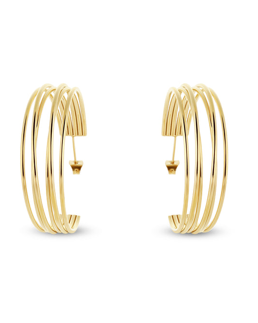 Muse Hoop (L) Earrings - Gold