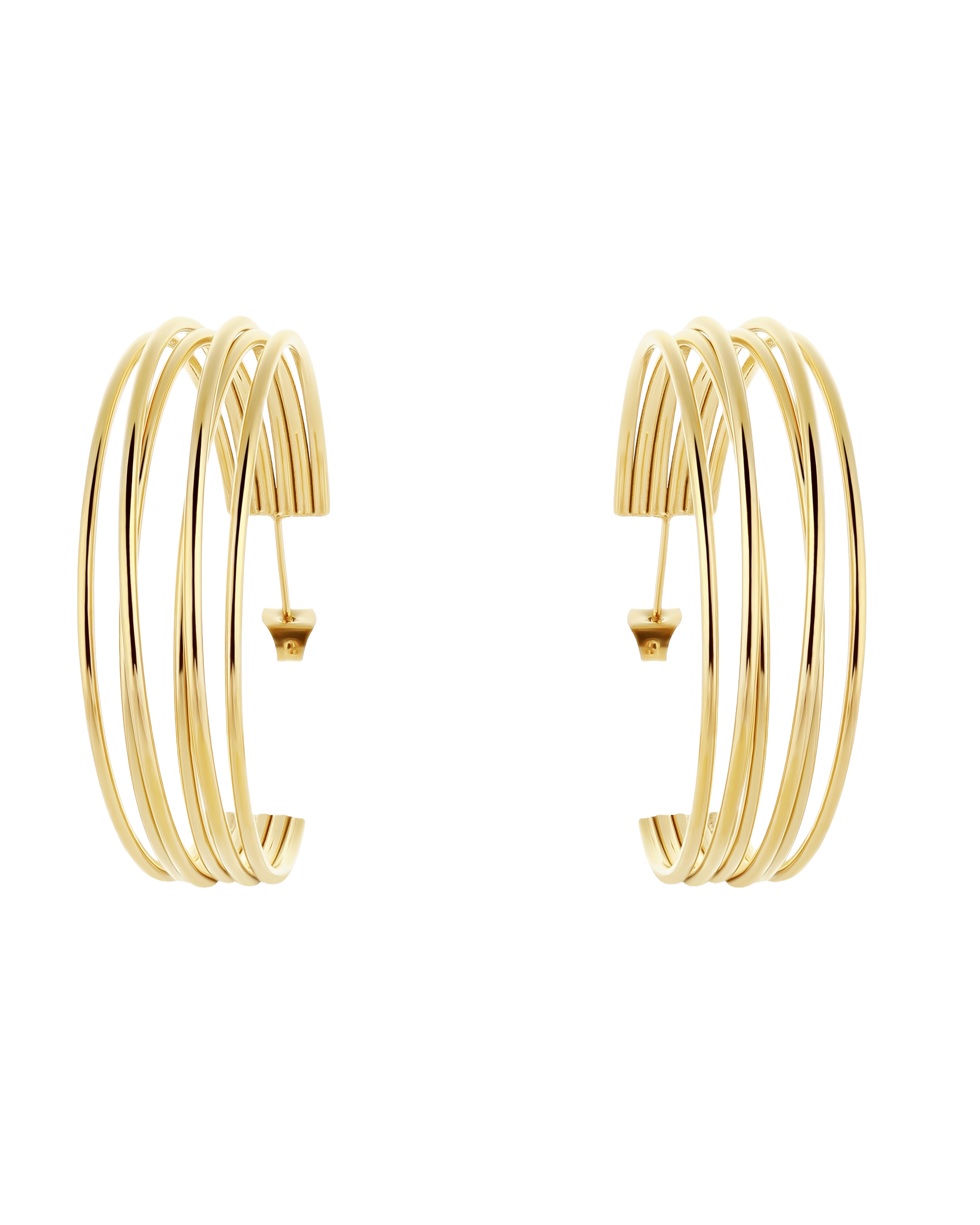 Muse Hoop (L) Earrings - Gold