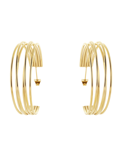 Muse Hoop (L) Earrings - Gold