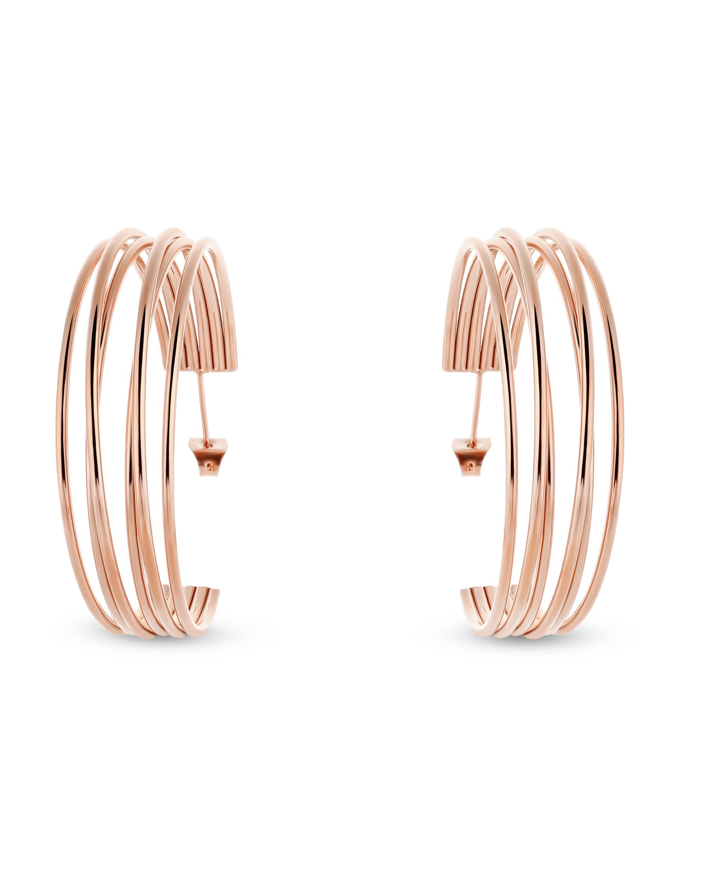 Muse Hoop (L) Earrings - Rose Gold