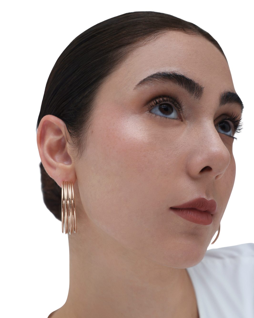 Muse Hoop (L) Earrings - Rose Gold