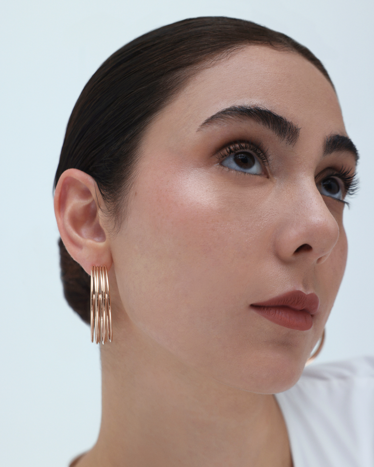 Muse Hoop (L) Earrings - Rose Gold